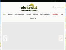 Tablet Screenshot of clearcutconversions.co.uk